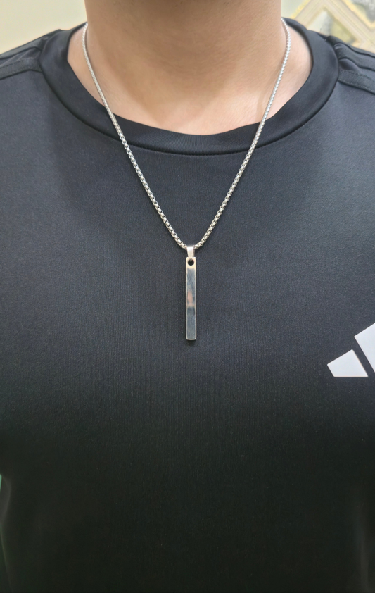 Silver chain +(gift bracelet)