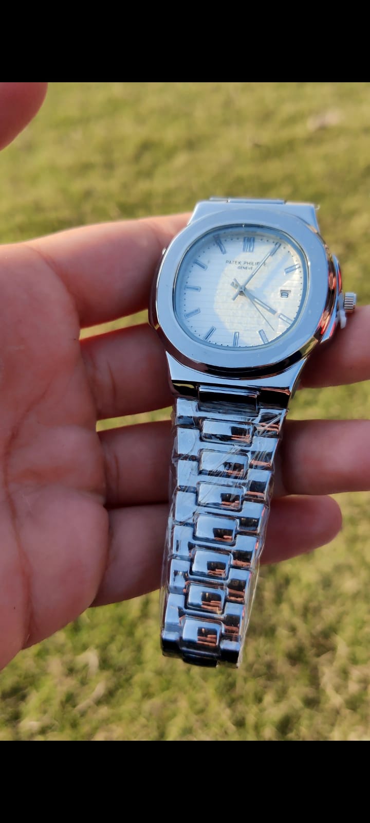 Patak Phillips - White Dial - date only - Free bracelet - Free delivery