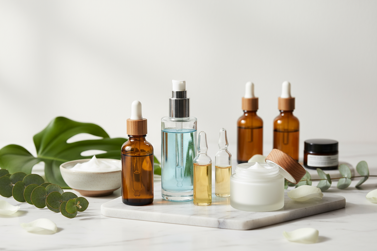 serum and beauty products